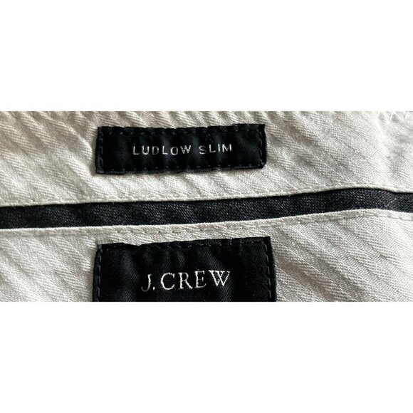 J.CREW Ludlow Slim Trousers Italian Wool Tolleglo 1900 Gray Pants Size 34/32 - Picture 7 of 9